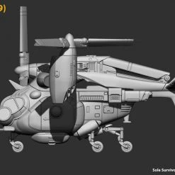 Modiphius Entertainment PDFs Fallout: Wasteland Warfare - Print At Home - Parked Vertibird STL