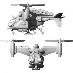 Modiphius Entertainment PDFs Fallout: Wasteland Warfare - Print At Home - Parked Vertibird STL