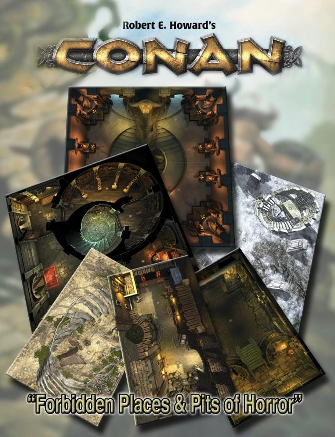 Modiphius Entertainment Conan: Forbidden Places & Pits Of Horror Geomorphic Tile Set - PDF PDFs Modiphius Entertainment Conan: Forbidden Places & Pits Of Horror Geomorphic Tile Set - PDF PDFs