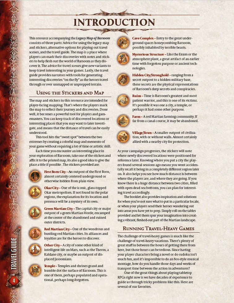 Modiphius Entertainment John Carter Of Mars: Legacy Map Of Barsoom Modiphius Entertainment John Carter Of Mars: Legacy Map Of Barsoom