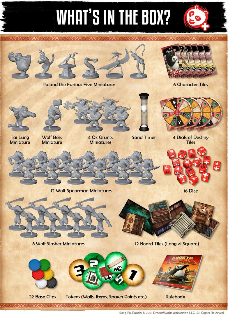 Modiphius Entertainment Kung Fu Panda Board Game Modiphius Entertainment Kung Fu Panda Board Game