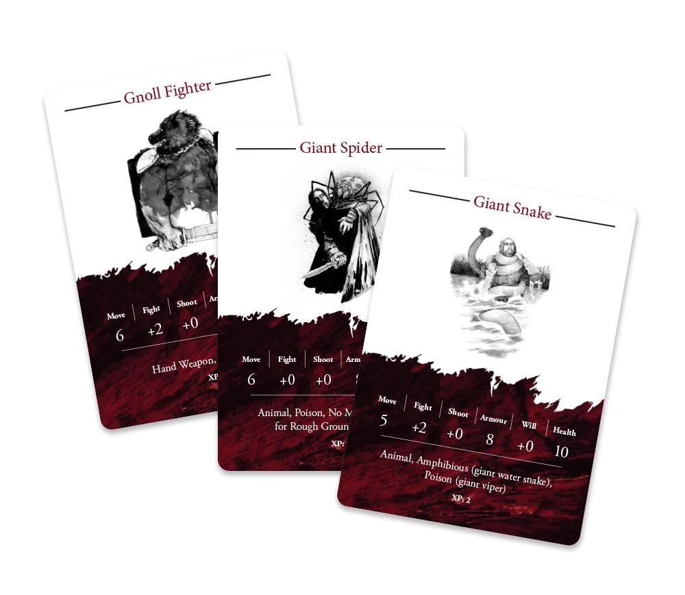 Modiphius Entertainment Rangers Of Shadow Deep Creature Card Deck Modiphius Entertainment Rangers Of Shadow Deep Creature Card Deck