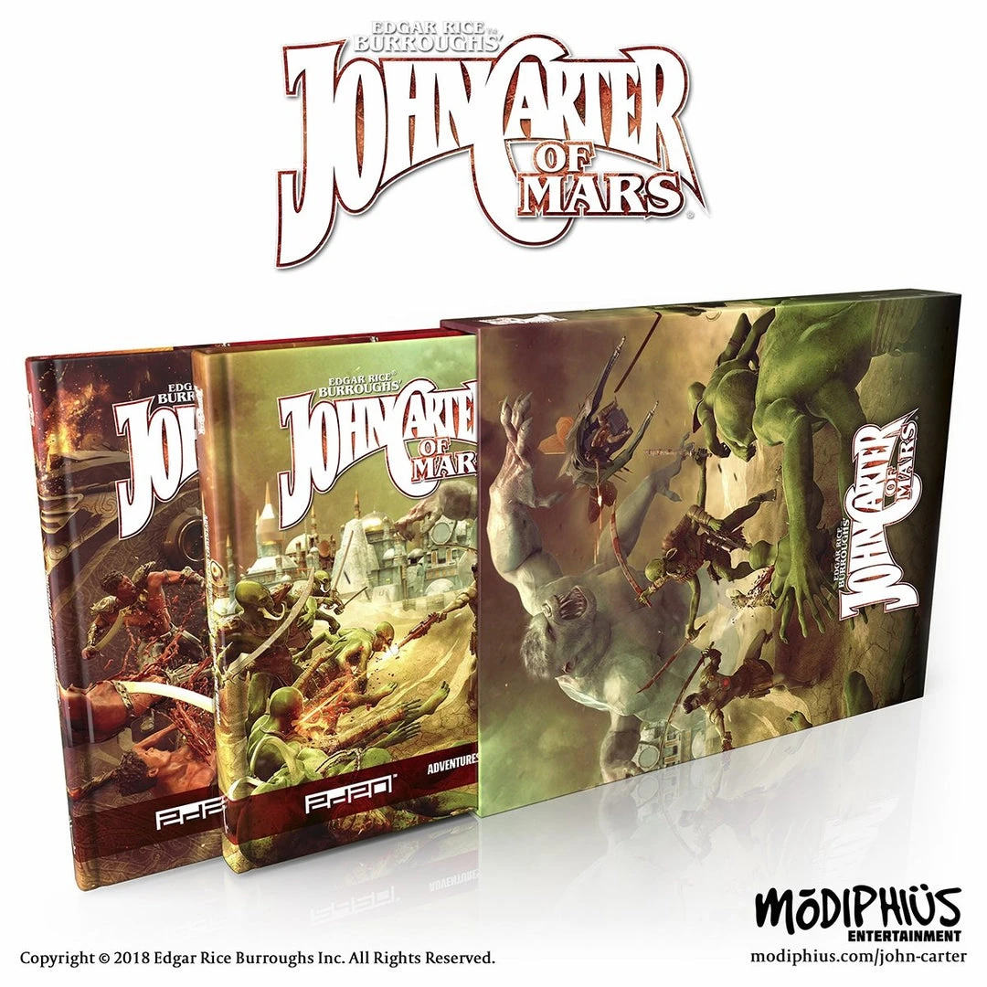 Modiphius Entertainment John Carter Collector's Slipcase Set John Carter Of Mars Modiphius Entertainment John Carter Collector's Slipcase Set John Carter Of Mars