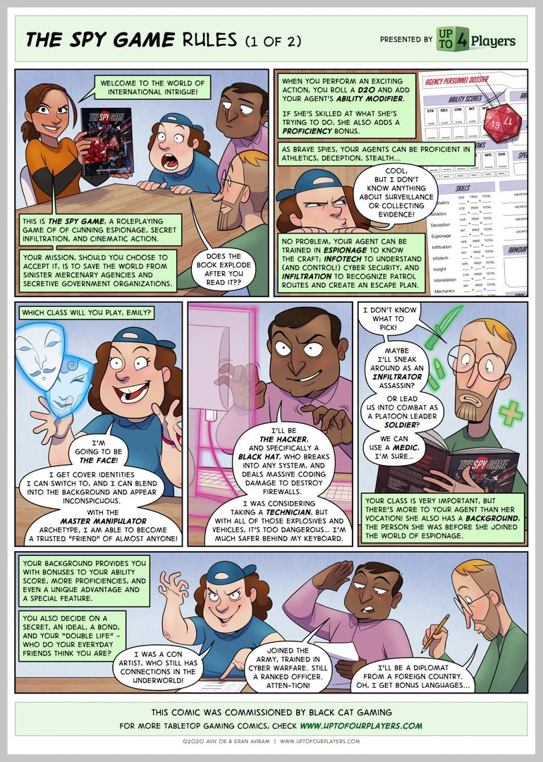 Black Cat Gaming The Spy Game UpTo4Players Comic 3 Black Cat Gaming The Spy Game UpTo4Players Comic