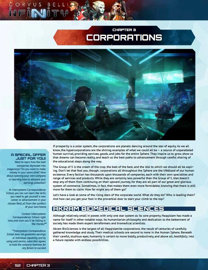 Modiphius Entertainment Infinity: Hypercorps (PDF) PDFs 6 Modiphius Entertainment Infinity: Hypercorps (PDF) PDFs