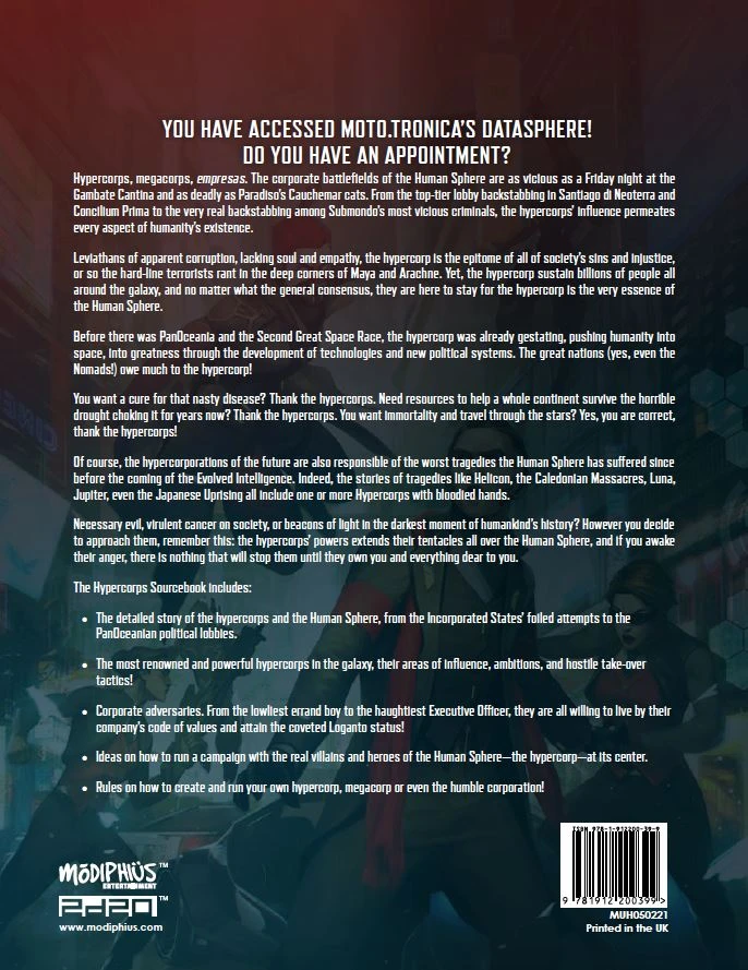 Modiphius Entertainment Infinity: Hypercorps (PDF) PDFs 8 Modiphius Entertainment Infinity: Hypercorps (PDF) PDFs