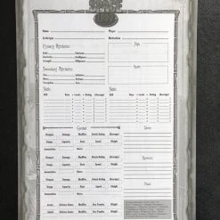 Modiphius Entertainment RollVsEvil Space 1889 Character Sheets