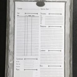 Modiphius Entertainment RollVsEvil Space 1889 Character Sheets